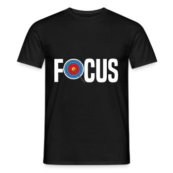 Bogenschütze Bogensport Pfeil Bogen Bogenschießen - Männer T-Shirt - Schwarz - Vorne - AI Model Male 178 light (178cm)