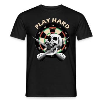 Cadeau de joueur de fléchettes - T-shirt homme - noir - Devant - AI Model Male 178 light (178cm)