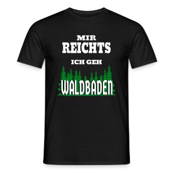 Mir reichts ich geh Waldbaden Natur - Männer T-Shirt - Schwarz - Vorne - AI Model Male 178 light (178cm)