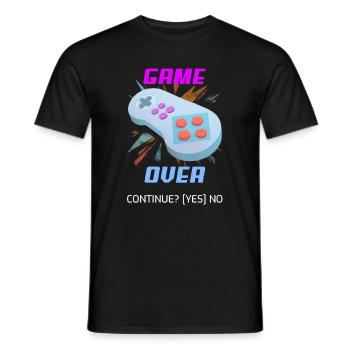Retro Gaming Gamer Spruch des als Geschenkidee - Männer T-Shirt - Schwarz - Vorne - AI Model Male 178 light (178cm)