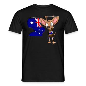 Chihuahua australien - T-shirt homme - noir - Devant - AI Model Male 178 light (178cm)