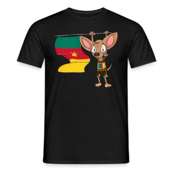 Kamerun Chihuahua - Männer T-Shirt - Schwarz - Vorne - AI Model Male 178 light (178cm)
