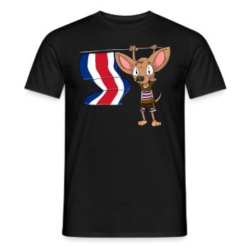 Costa Rica Chihuahua - Men's T-Shirt - black - Front - AI Model Male 178 light (178cm)