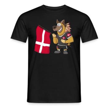 Denmark Rasta Dog - Men's T-Shirt - black - Front - AI Model Male 178 light (178cm)
