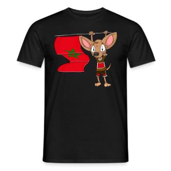 Morocco Chihuahua - Men's T-Shirt - black - Front - AI Model Male 178 light (178cm)