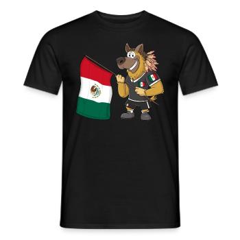 Mexiko Rasta Hund - Männer T-Shirt - Schwarz - Vorne - AI Model Male 178 light (178cm)