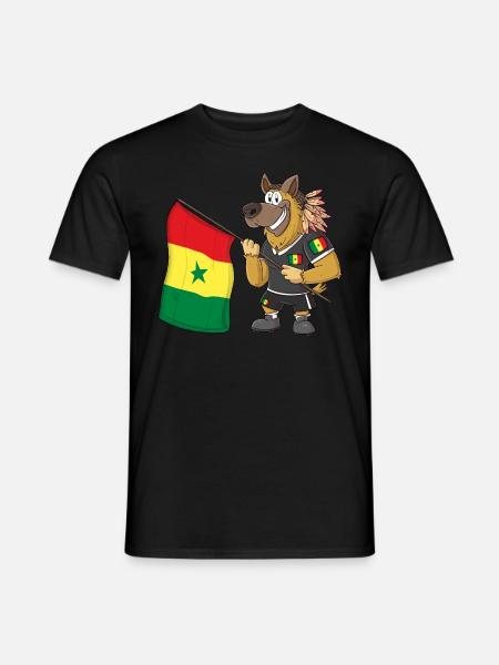 Senegal Rasta Dog - Men's T-Shirt - black