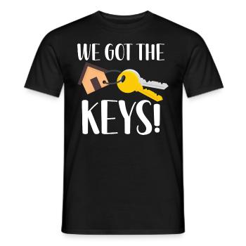 Wir haben die Schlüssel - Männer T-Shirt - Schwarz - Vorne - AI Model Male 178 light (178cm)
