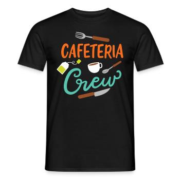 Cafeteria-Besatzung - Männer T-Shirt - Schwarz - Vorne - AI Model Male 178 light (178cm)