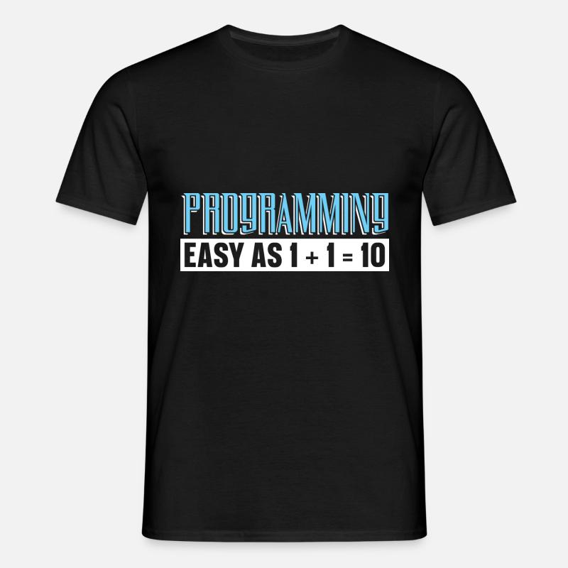 Programmierer Coder Software Entwickler - Männer T-Shirt - Schwarz