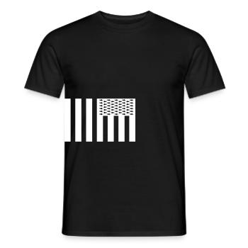 USA - Männer T-Shirt - Schwarz - Vorne - AI Model Male 178 light (178cm)