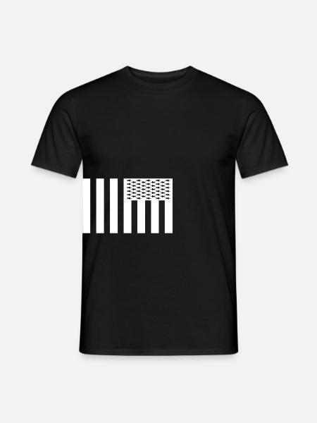 USA - Männer T-Shirt - Schwarz