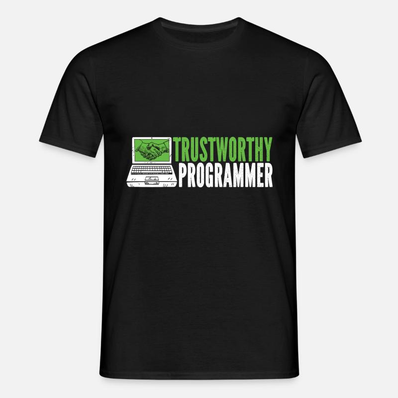 Programmierer Coder Software Entwickler - Männer T-Shirt - Schwarz