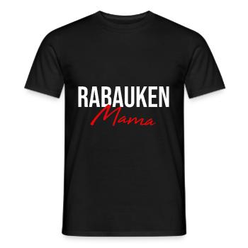 Rabaukenmama Partnershirts Eltern Mutter Mama - Männer T-Shirt - Schwarz - Vorne - AI Model Male 178 light (178cm)