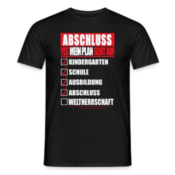 Ausbildung ABSCHLUSS Berufsabschluss Azubi Geselle - Männer T-Shirt - Schwarz - Vorne - AI Model Male 178 light (178cm)