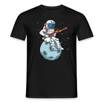 Bassoon Shirt Astronaut Bassoon Big Band Bassoon - Men's T-Shirt - black - Front - AI Model Male 178 light (178cm)