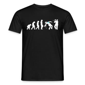 Evolution Paintball Airsoft Airsoft Team Joueurs - T-shirt homme - noir - Devant - AI Model Male 178 light (178cm)