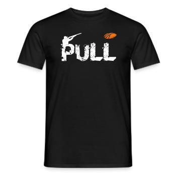 Tir au pigeon d'argile Tir à la cible PULL - T-shirt homme - noir - Devant - AI Model Male 178 light (178cm)
