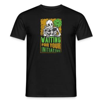 Pen and Paper RPG GAMER Dés Dice role playing - T-shirt homme - noir - Devant - AI Model Male 178 light (178cm)