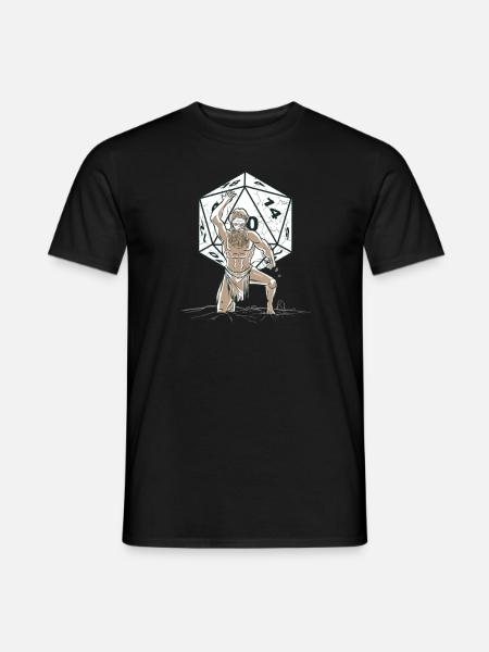 RPG Pen and Paper RPG GAMER Würfel Dice Gott - Männer T-Shirt - Schwarz