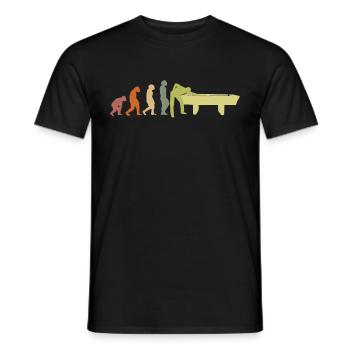 Billard Billardkugel EVOLUTION Billardtisch - Männer T-Shirt - Schwarz - Vorne - AI Model Male 178 light (178cm)