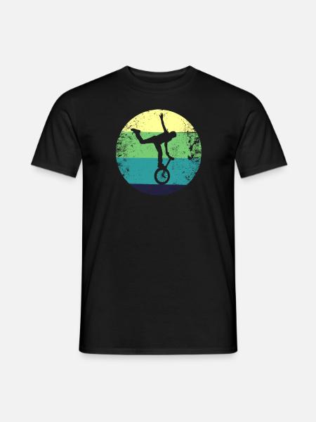 Unicycle Unicyclist Unicyclist Artist Vintage - Men's T-Shirt - black