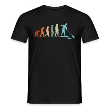 SUP EVOLUTION Surfer Stand Up Paddle Surfing - Men's T-Shirt - black - Front - AI Model Male 178 light (178cm)