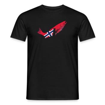 Angler fishing fisherman norway angler fish - Men's T-Shirt - black - Front - AI Model Male 178 light (178cm)