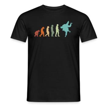 JUDO EVOLUTION JUDO Judoka JUDO Martial Arts Vintage - Men's T-Shirt - black - Front - AI Model Male 178 light (178cm)