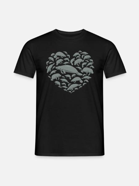 Manatee shirt women manatee manatee - Men's T-Shirt - black