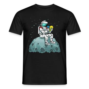 Astronaute Autism Awareness Autism Awareness - T-shirt homme - noir - Devant - AI Model Male 178 light (178cm)