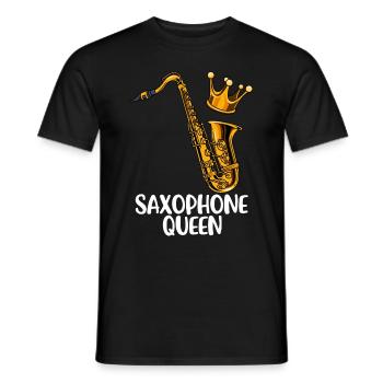 Saxophone cadeau femmes jazz musique saxophone - T-shirt homme - noir - Devant - AI Model Male 178 light (178cm)