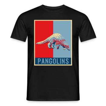 Schuppentier Geschenk Pangolin Tshirt Schuppentier - Männer T-Shirt - Schwarz - Vorne - AI Model Male 178 light (178cm)