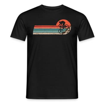 MTB Mountain Bike BMX Vintage Vintage Bicycle - Men's T-Shirt - black - Front - AI Model Male 178 light (178cm)