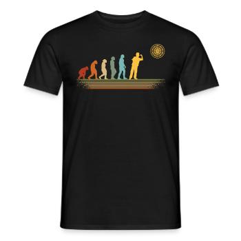 Fléchettes fléchettes vintage évolution fléchettes - T-shirt homme - noir - Devant - AI Model Male 178 light (178cm)