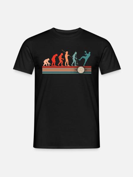 Handball Vintage Handballer Handballspieler - Männer T-Shirt - Schwarz