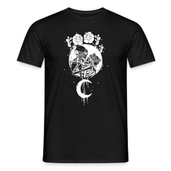 Occult Moonrose Witchcraft Witch Couples Occult - Men's T-Shirt - black - Front - AI Model Male 178 light (178cm)