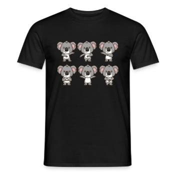 Koala Gift Women Australie Eucalyptus Koala - T-shirt homme - noir - Devant - AI Model Male 178 light (178cm)