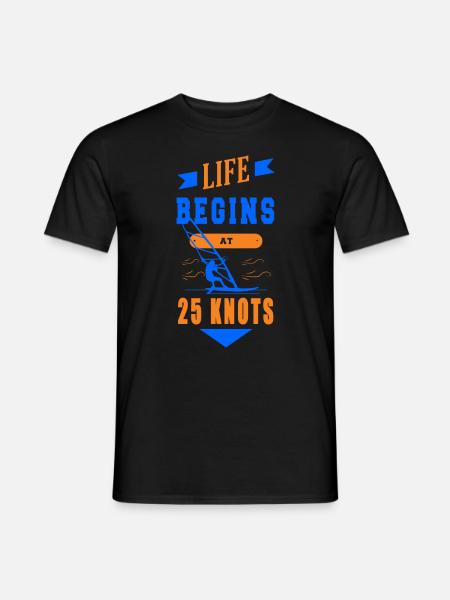 Windsurfing Segel Surfbrett Windsurfen lustiges - Mænd T-shirt - sort