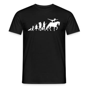 Chevaux Voltige Équitation Fille Volti Équitation - T-shirt homme - noir - Devant - AI Model Male 178 light (178cm)