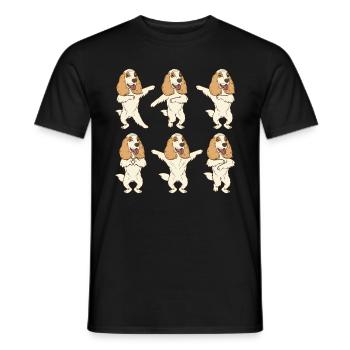 Cocker Spaniel Geschenk Frauen Hunde Spaniel - Männer T-Shirt - Schwarz - Vorne - AI Model Male 178 light (178cm)