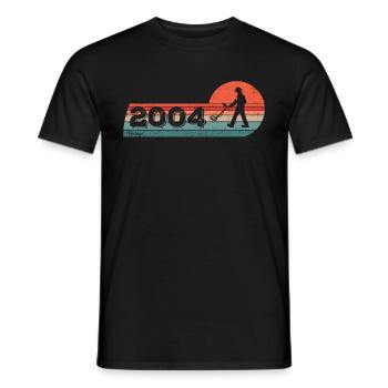 Probe walkers born in 2004 Birthday sondeln - Men's T-Shirt - black - Front - AI Model Male 178 light (178cm)