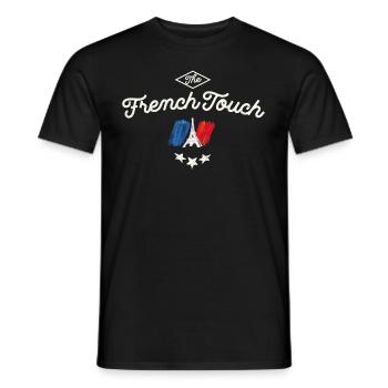 French touch 1 - T-shirt homme - noir - Devant - AI Model Male 178 light (178cm)