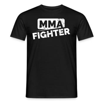 MMA Fighter Martial Artist Gym Training Logo icon - Men's T-Shirt - black - Front - AI Model Male 178 light (178cm)