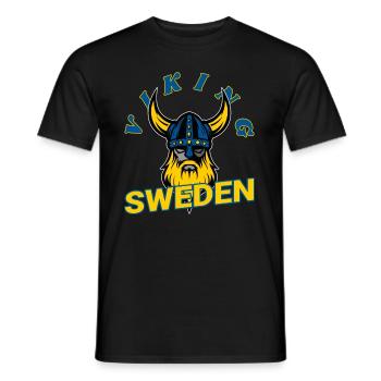 Suède, Vikings - T-shirt homme - noir - Devant - AI Model Male 178 light (178cm)