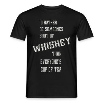 Shot of Whisky - T-shirt homme - noir - Devant - AI Model Male 178 light (178cm)