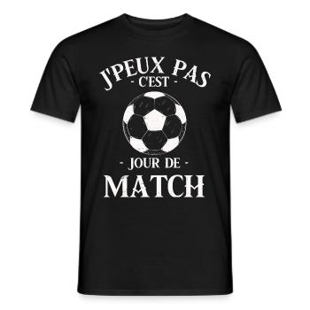 Jour de match de foot 2 - T-shirt homme - noir - Devant - AI Model Male 178 light (178cm)