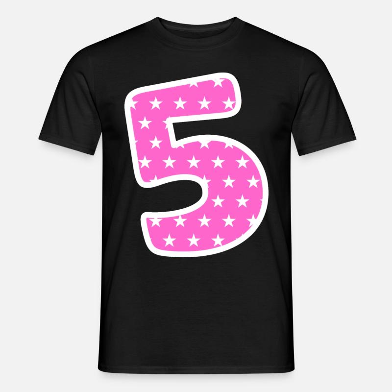 Number 5 - Men’s T-shirt - black