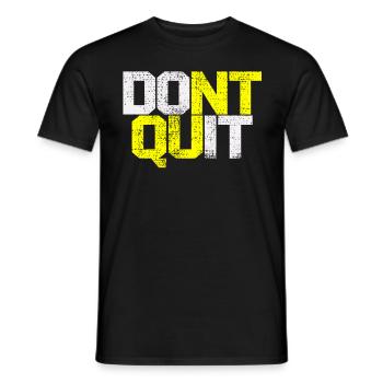 Gym Fitness Bidybuildung - Men's T-Shirt - black - Front - AI Model Male 178 light (178cm)