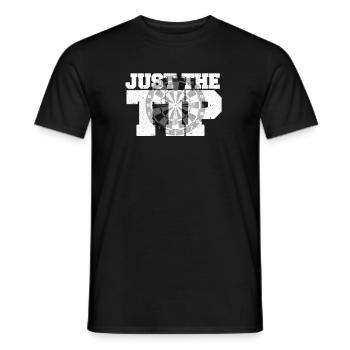Chemise de fléchettes - T-shirt homme - noir - Devant - AI Model Male 178 light (178cm)